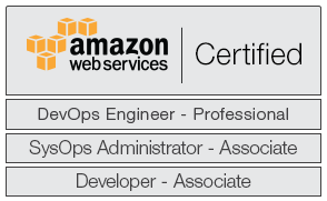 AWS Certified DevOps Engineer - Professional
AWS Certified SysOps Administrator - Associate
AWS Certified Developer - Associate
